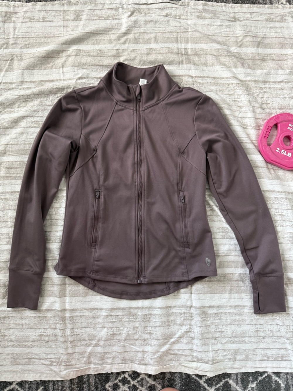 Ellie Women’s Mauve Zip-Front Active Jacket Medium